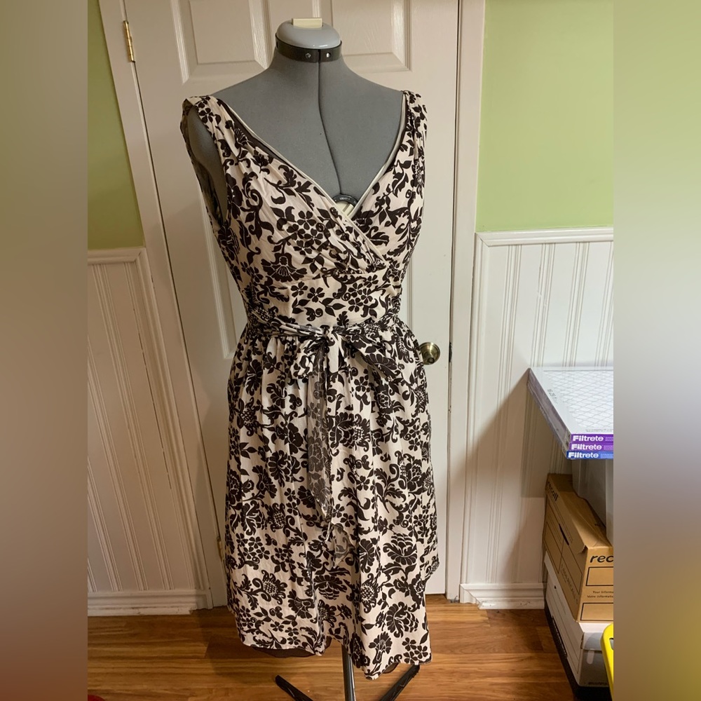 Suzi Chin A-line flora dress